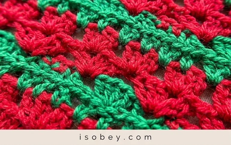 Crochet Strawberry Stitch Tutorial  - Crafting Happiness
